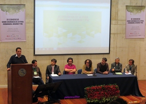 Representantes de las siete universidades organizadoras en la clausura